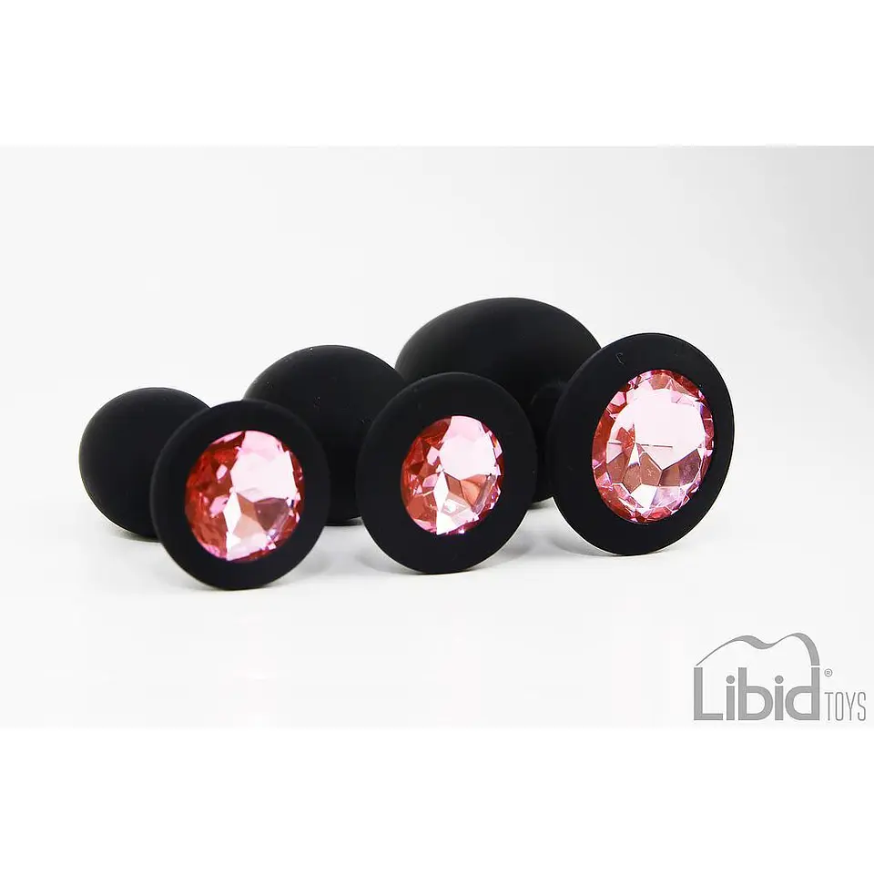 Conjunto de Joias para Treino Anal Preto Candy Lust 3