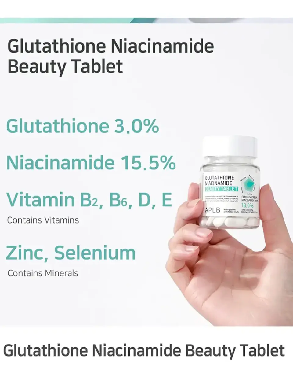 Aplb Glutatión Niacinamida Beauty 30 Tablet 2