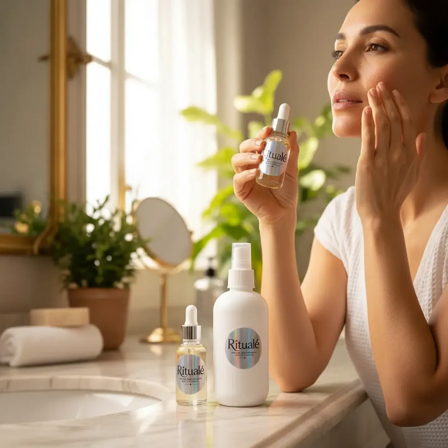 Kit Facial Ritualé: Suero Nocturno & Tónico Rosas y Hamamelis 2