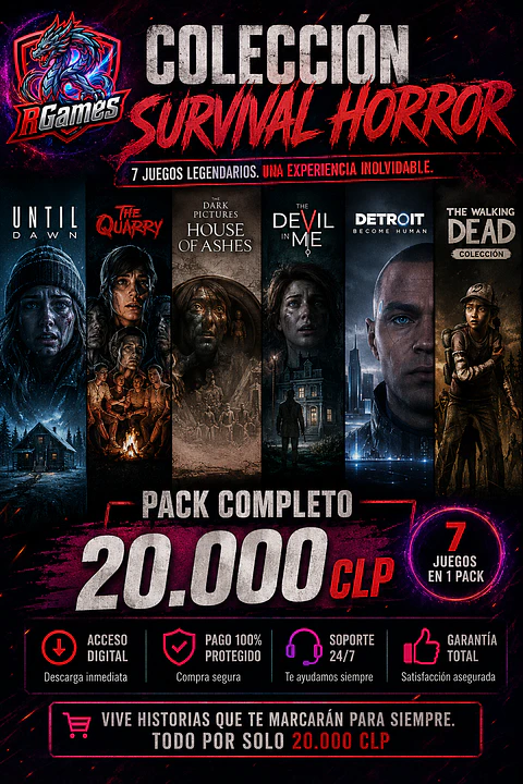 PACK DE JUEGOS SURVIVAL HORROR PC