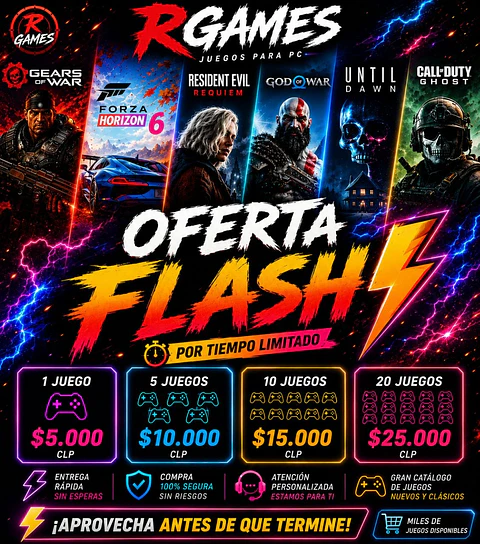 JUEGOS DE STEAM A ELECION PROMOCION .