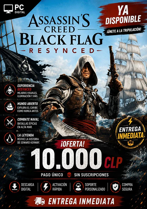assassin's creed black flag resynced pc steam 