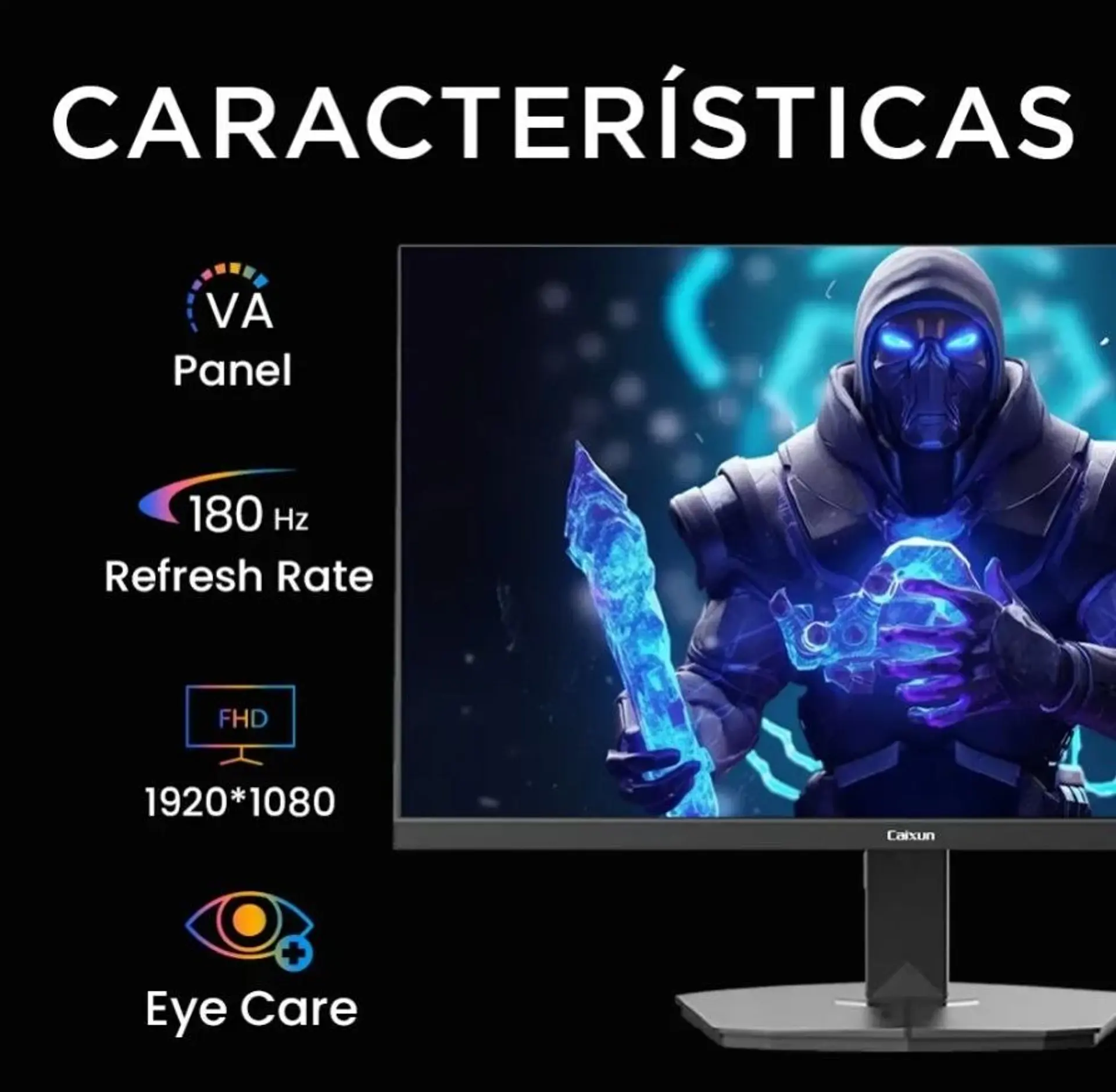 MONITOR GAMER PLANO CAIXUN 24 FHD 180HZ  2