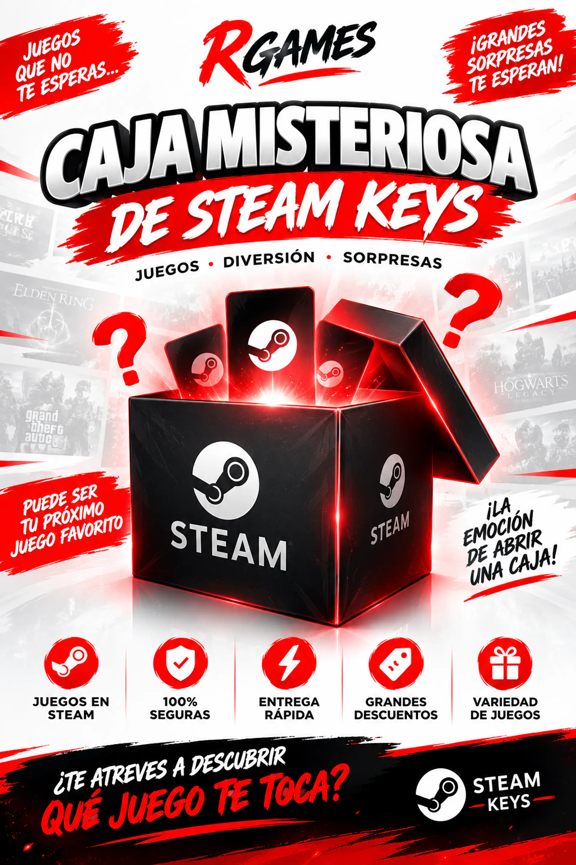 MISTERY BOX 6 STEAM KEYS 1