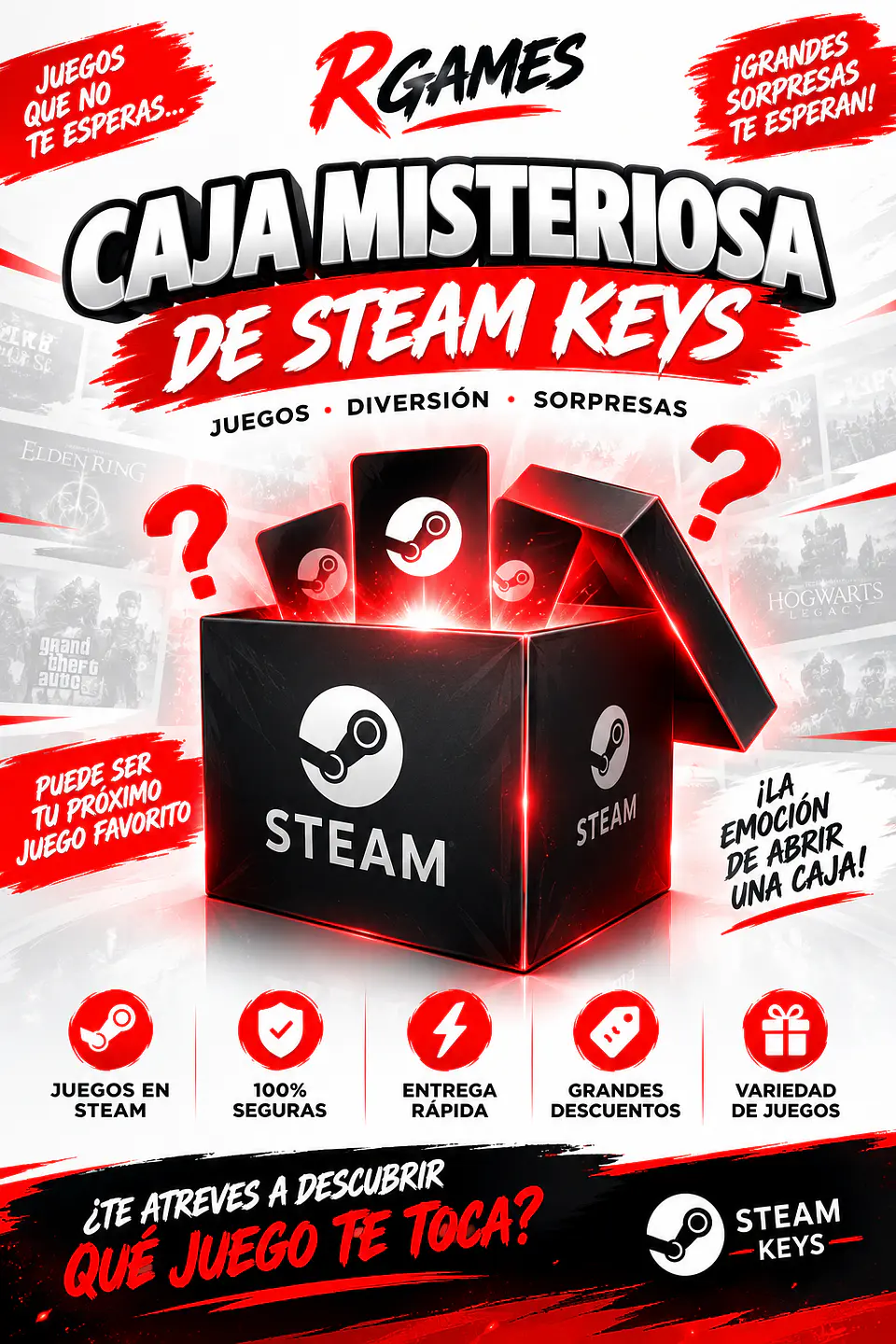 MISTERY BOX 6 STEAM KEYS 1