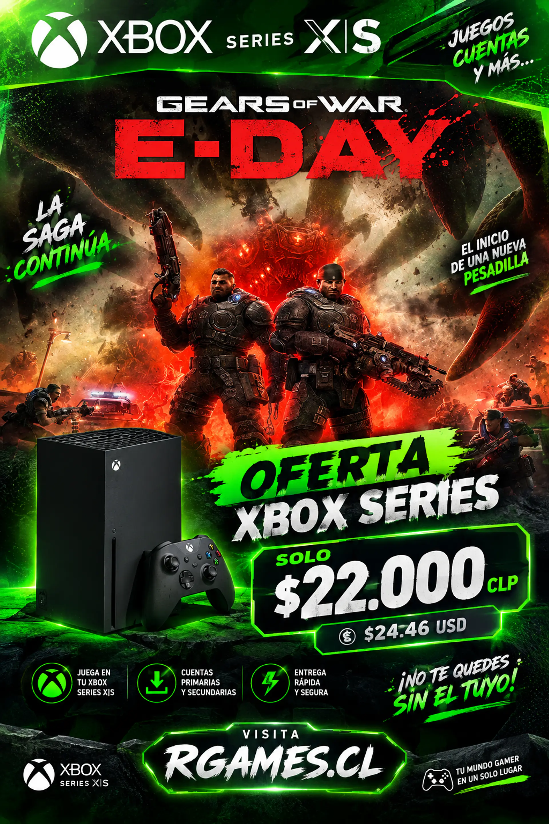 GEARS OF WAR E DAY XBOX SERIES S/X  1