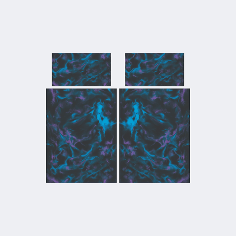 Camiseta Negro Turquesa Lila