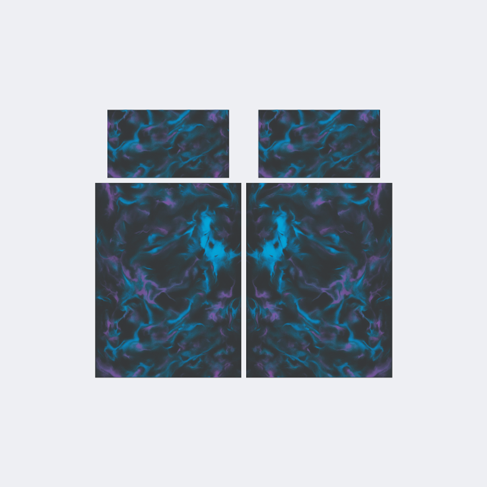 Camiseta Negro Turquesa Lila 1