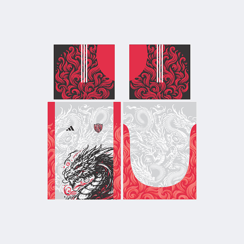 Camiseta Dragón Rojo Plomo InterClasse 2024