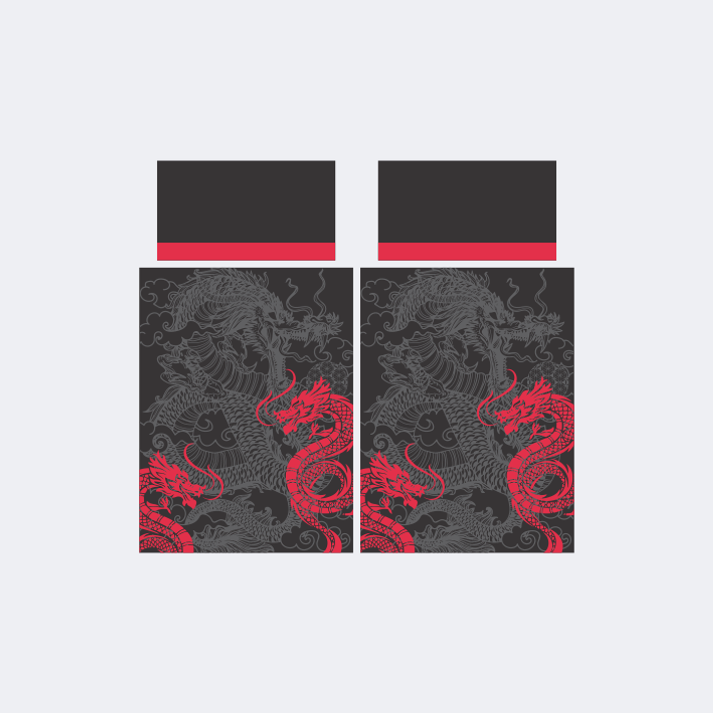 Camiseta Dragón Rojo Negro Plomo InterClasse 2024 1