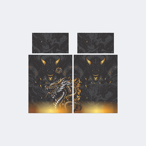 Camiseta Dragón Negro Dorado InterClasse 2025