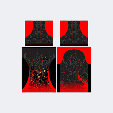 Camiseta Fenix Rojo Negro InterClasse 2025