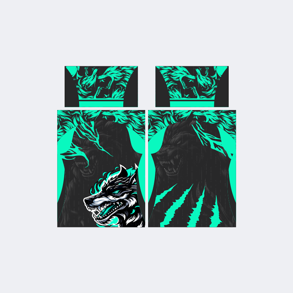 Camiseta Lobo Verde Jade Negro InterClasse 2025 1