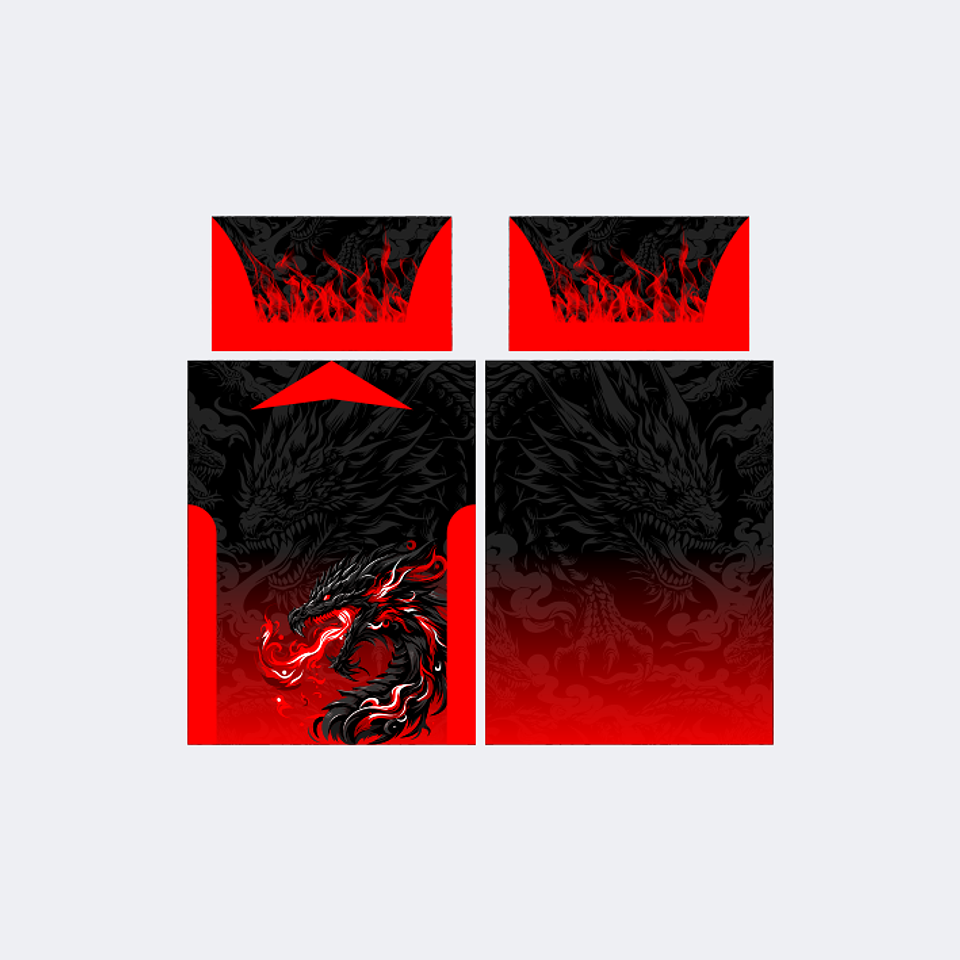 Camiseta Dragón Rojo Negro InterClasse 2025 1