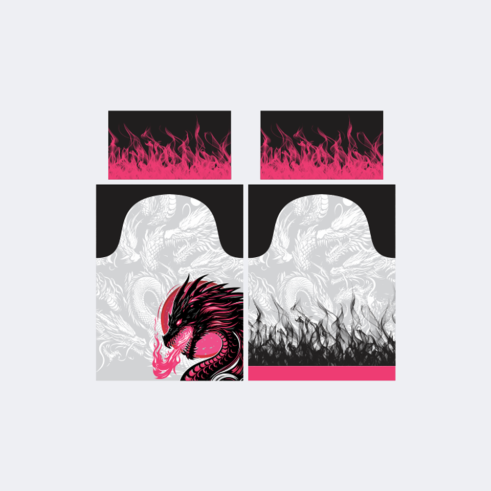 Camiseta Dragón Negro Fucsia InterClasse 2025 1