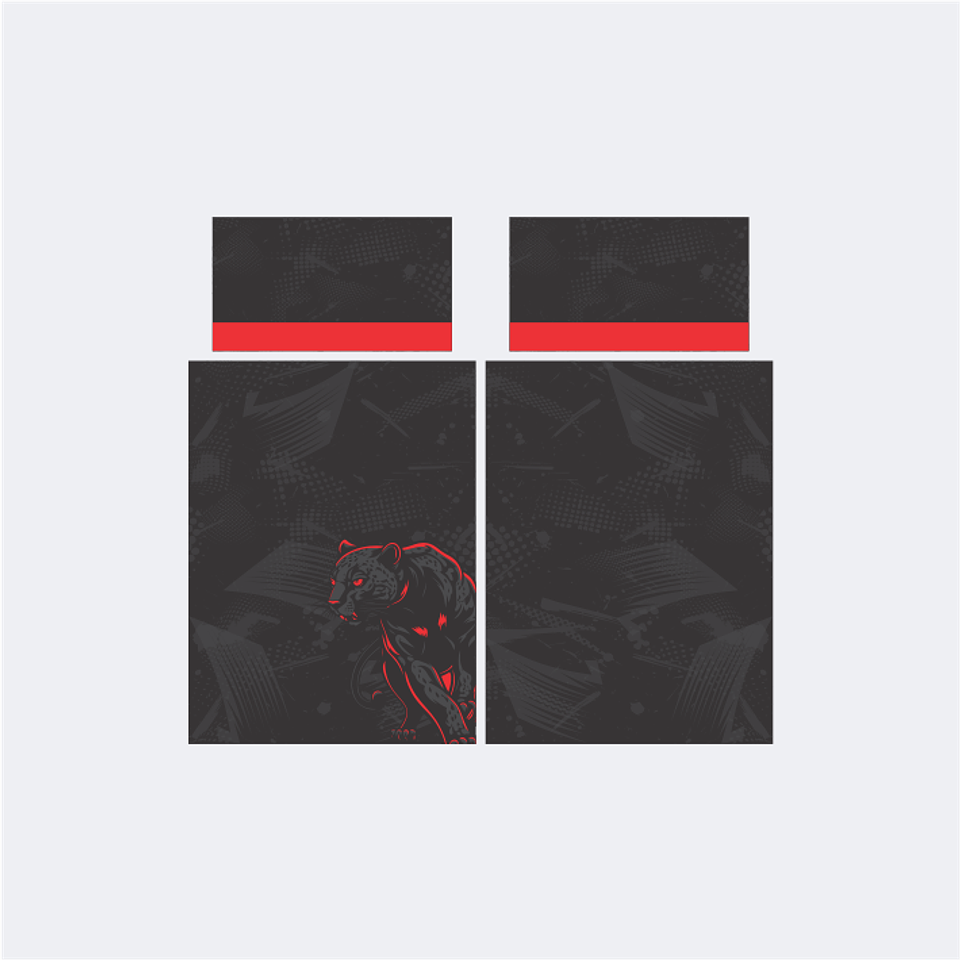 Camiseta Pantera Negro Rojo InterClasse 2024 1