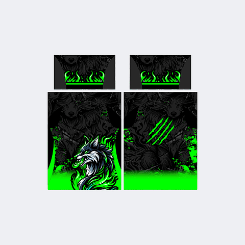 Camiseta Lobo Verde Fosforescente InterClasse 2025