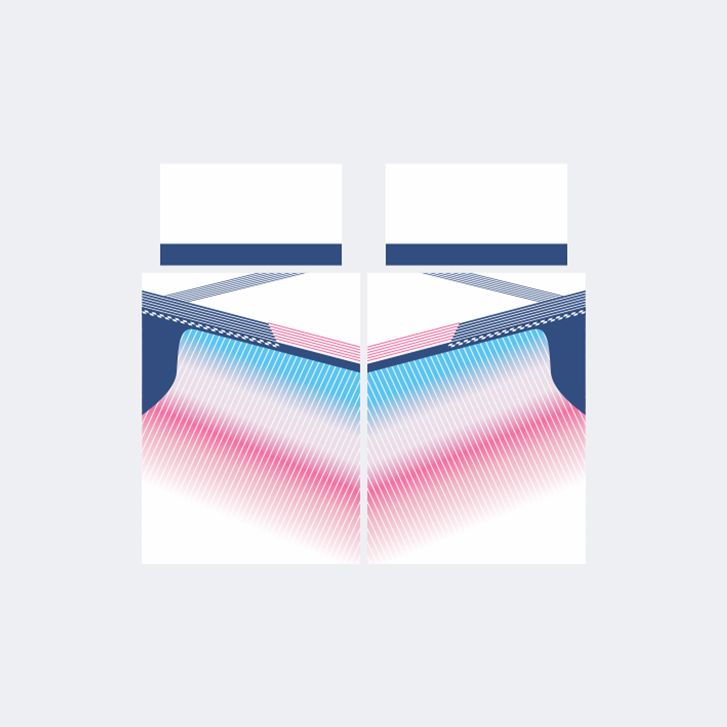 Camiseta Chinito Blanco Rosado Marino 1