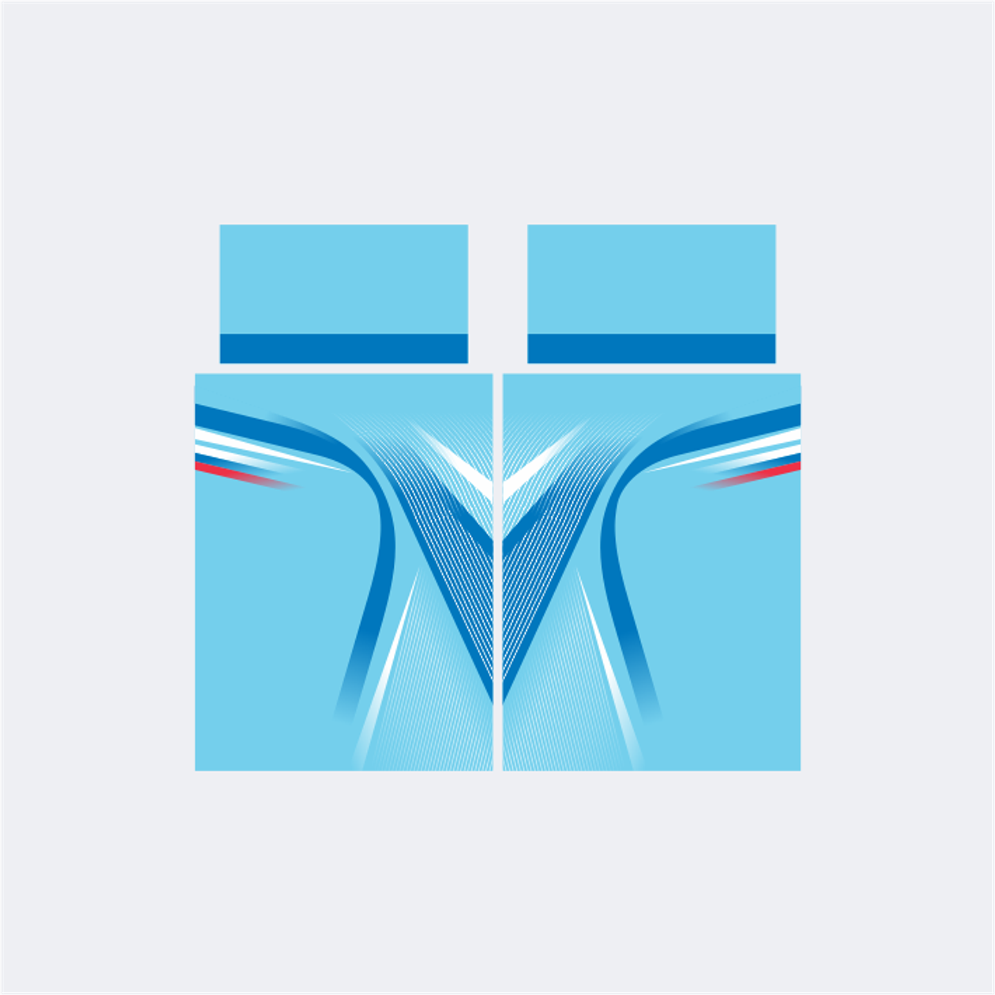 Camiseta Chinito Celeste Azulino 1