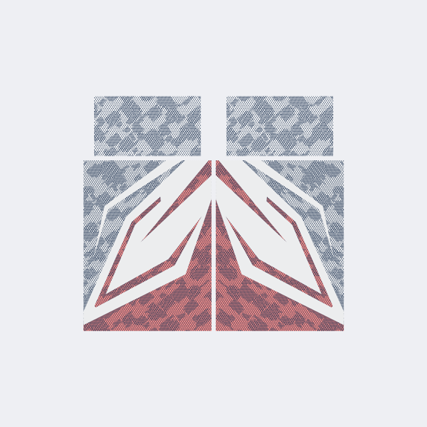 Camiseta Chinito Blanco Azul Marino Trama 1