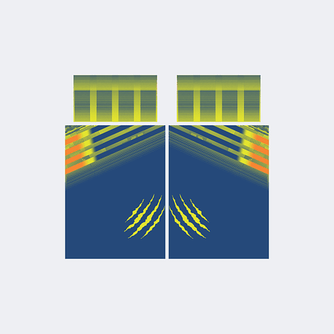 Camiseta Chinito Azul Marino Verde Limón