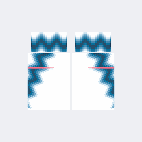 Camiseta Chinito Blanco Azul Marino