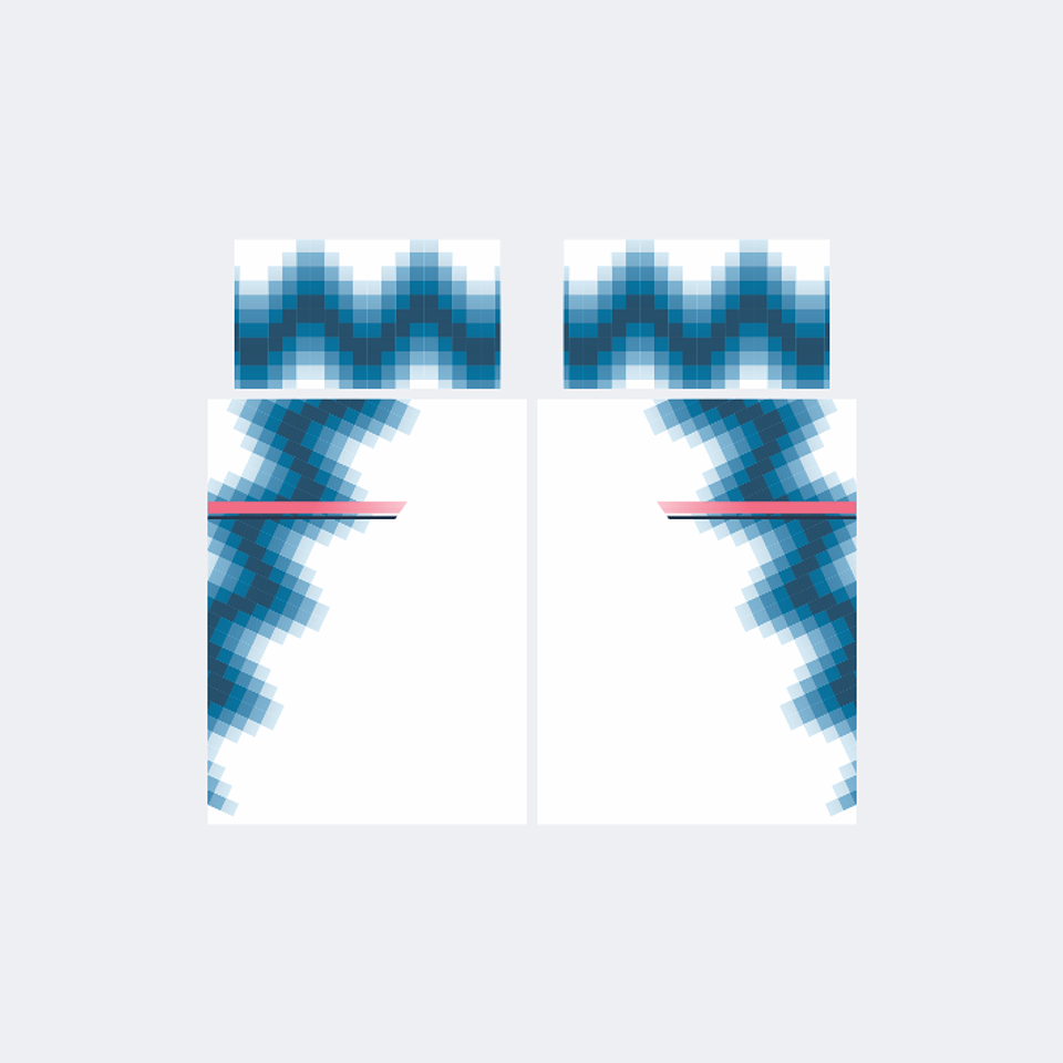 Camiseta Chinito Blanco Azul Marino 1