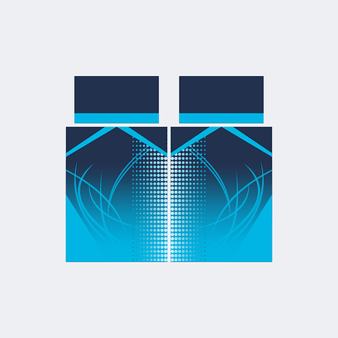 Camiseta Chinito Marino Turquesa