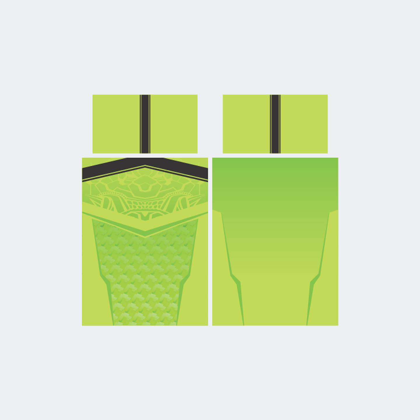 Camiseta Chinito Verde Limón Negro 1