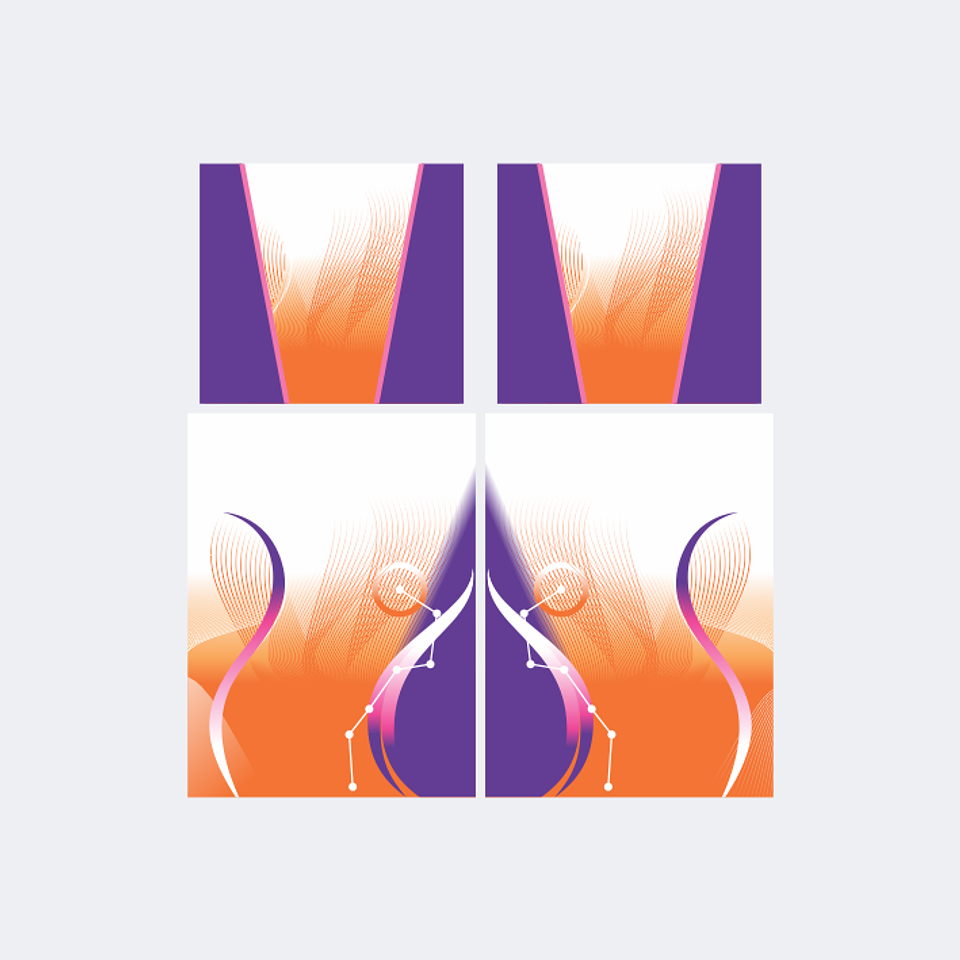 Camiseta Chinito Morado Naranja 1