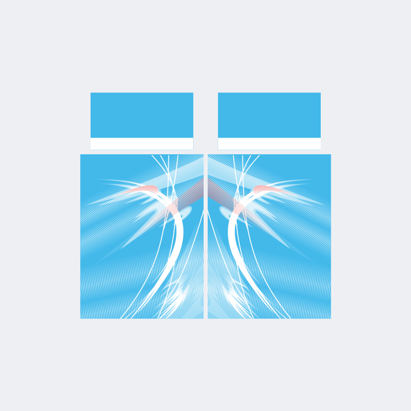 Camiseta Chinito Celeste Blanco 1