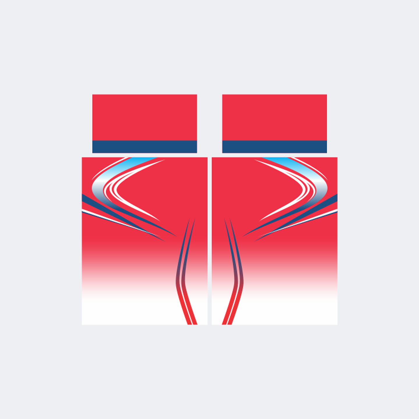 Camiseta Chinito Rojo Degrade Blanco 1