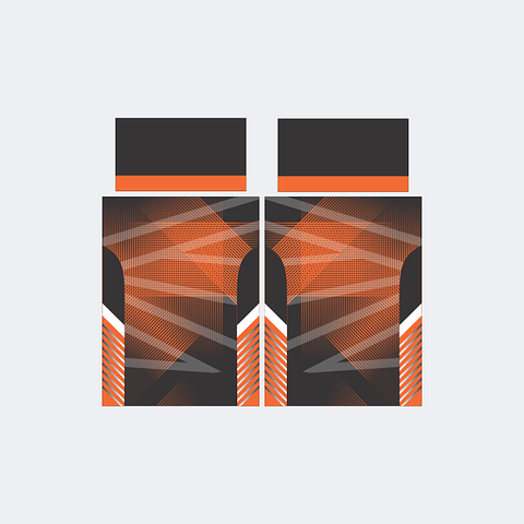 Camiseta Chinito Negro Naranja Blanco