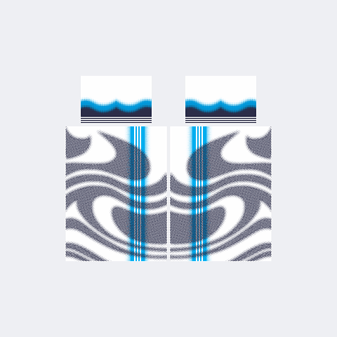 Camiseta Chinito Turquesa Blanco Marino