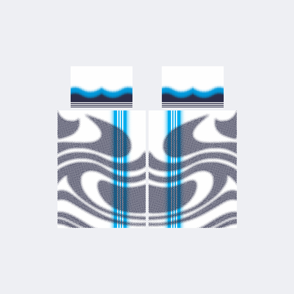 Camiseta Chinito Turquesa Blanco Marino 1