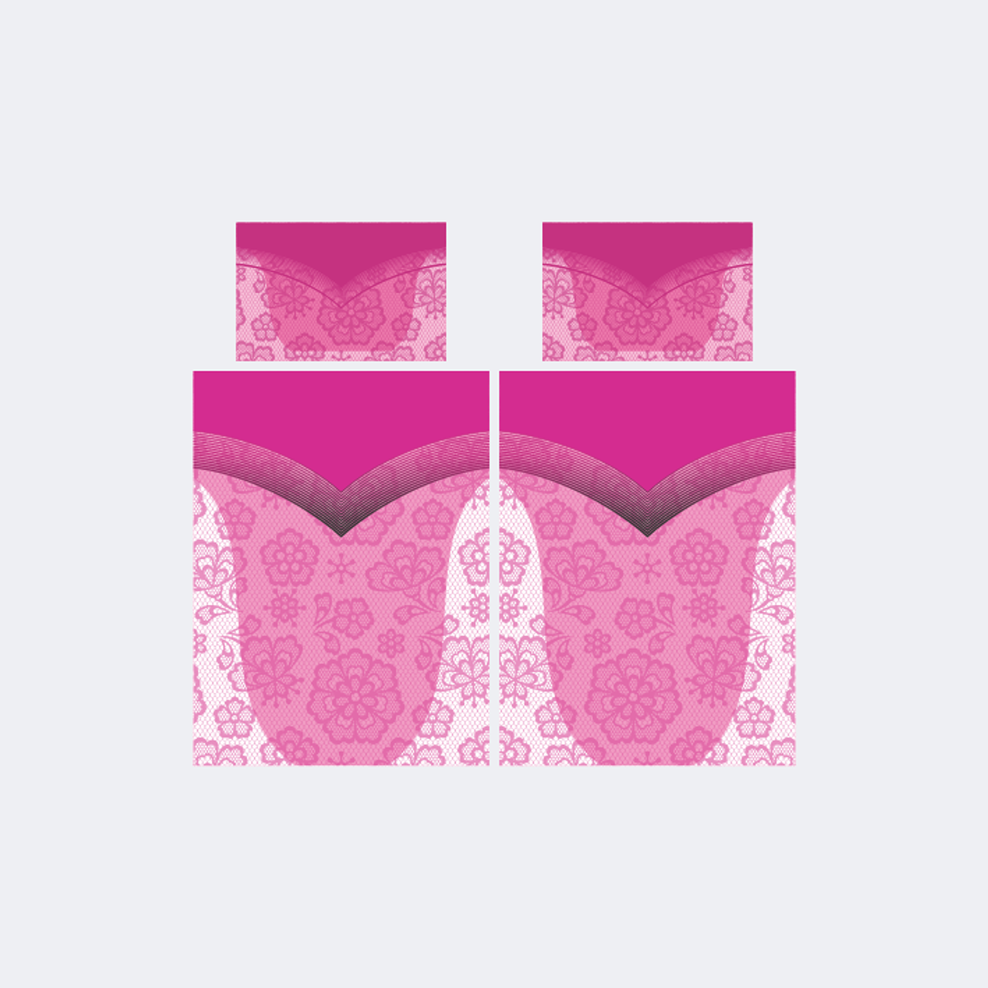 Camiseta Chinito Fucsia Blanco 1