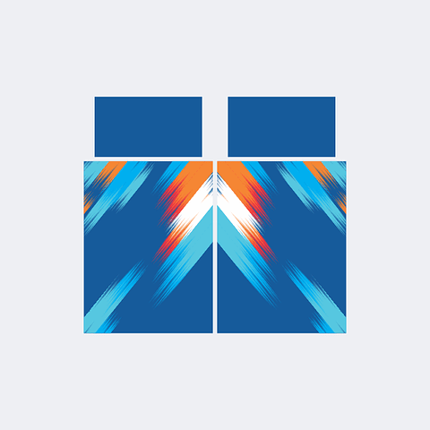 Camiseta Chinito Azulino Naranja