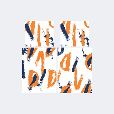 Camiseta Chinito Blanco Naranja Marino