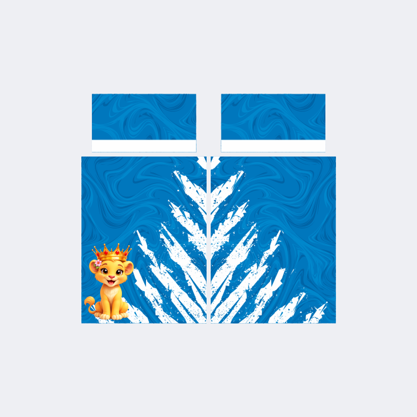 Camiseta Leona Azulino Blanco 1