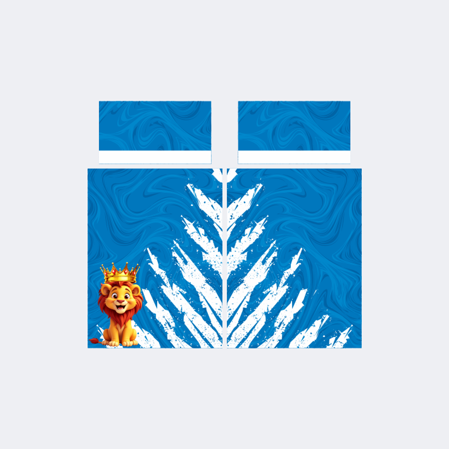 Camiseta León Azulino Blanco 1