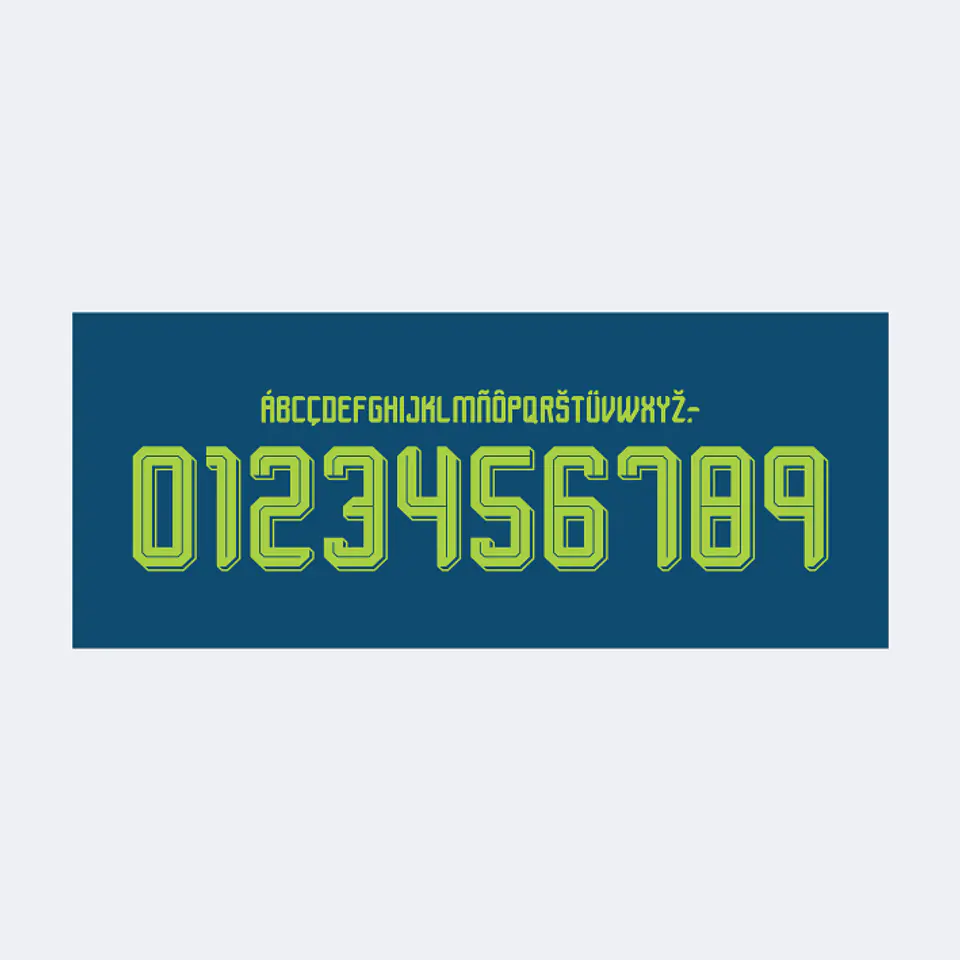 Tipografía Colombia Away Kit 2026 1