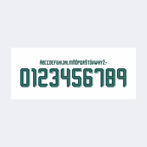 Tipografía México Away Kit 2026