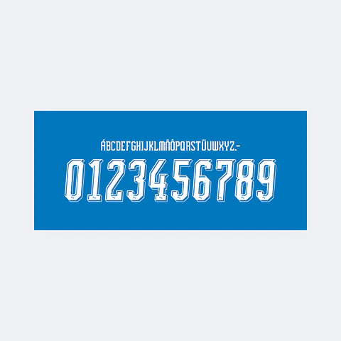 Tipografía Sporting Cristal 2026