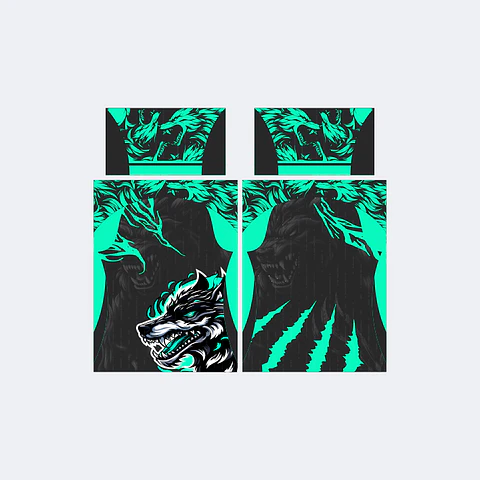 Camiseta Lobo Verde Jade Negro InterClasse 2025