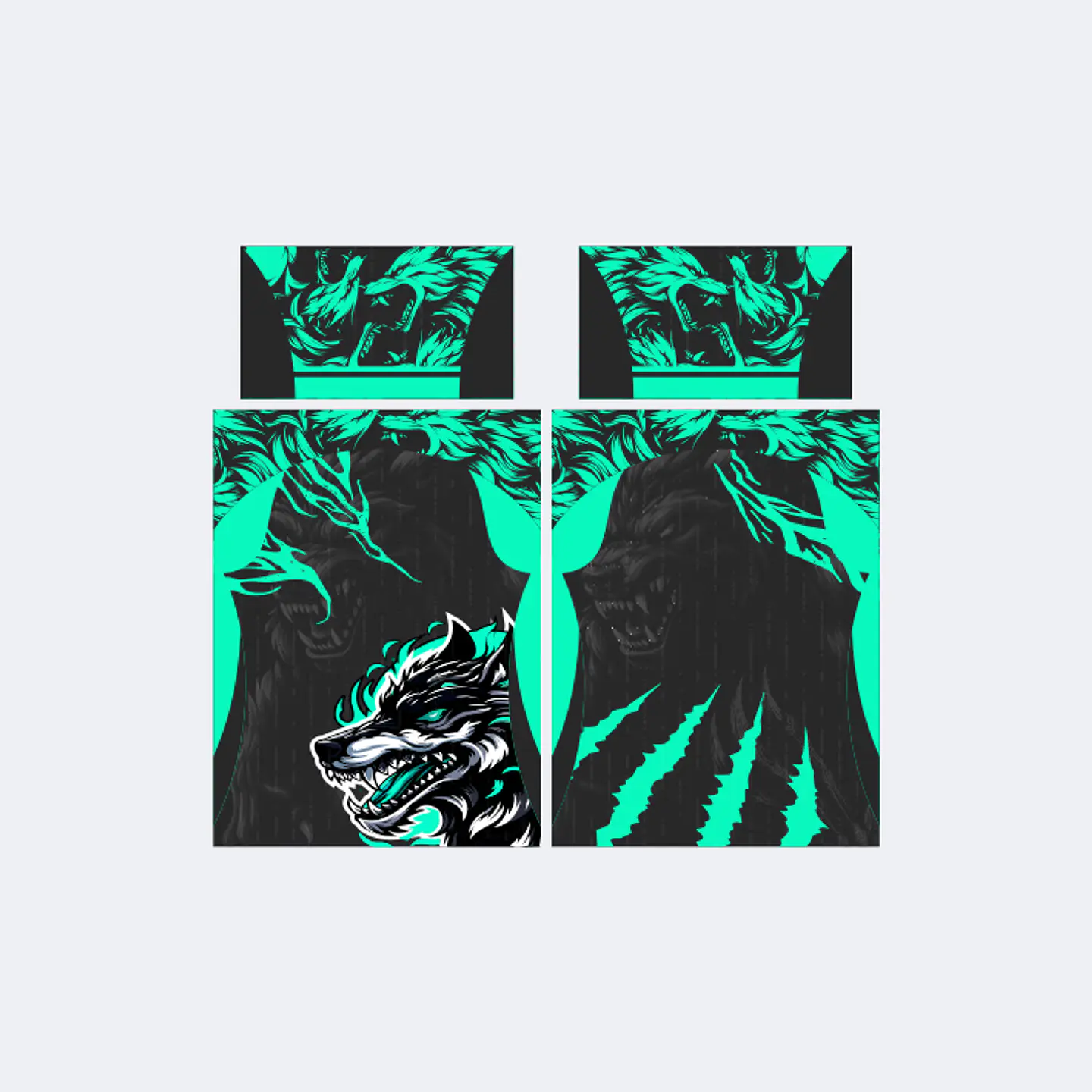 Camiseta Lobo Verde Jade Negro InterClasse 2025 1