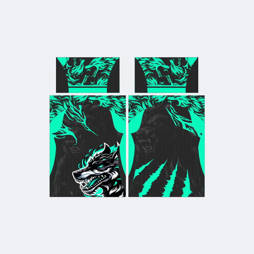 Camiseta Lobo Verde Jade Negro InterClasse 2025 1