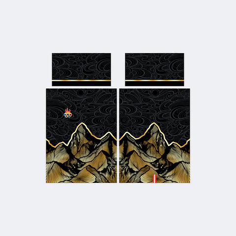 Camiseta Negro Dorado