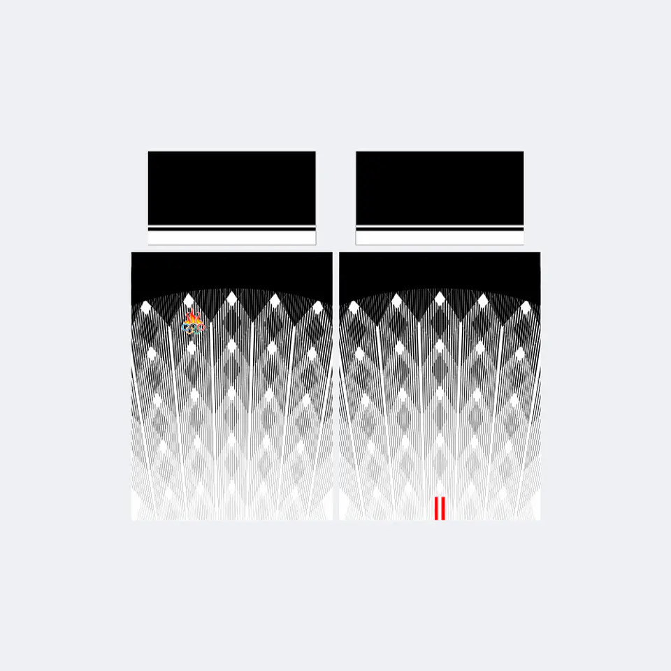 Camiseta Negro Blanco 1