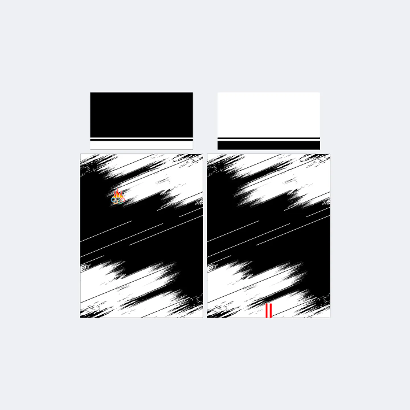 Camiseta Blanco Negro 1