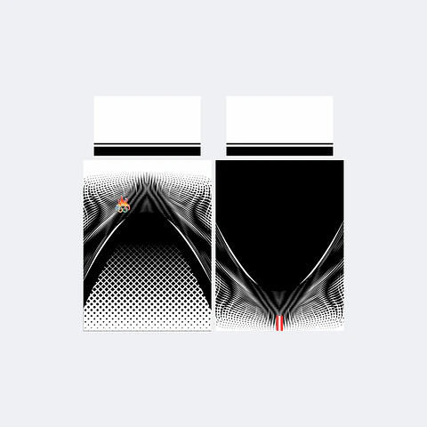 Camiseta Negro Blanco Trama